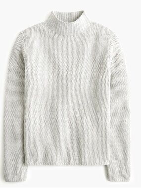 J Crew Factory Women's Cotton-blend mockneck sweater Size L